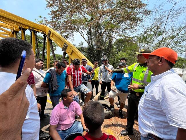 Se levantó el bloqueo en la Troncal de Oriente, Magdalena. Foto: Suministrada.
