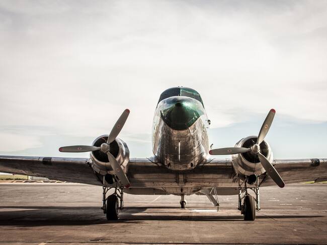 Imagen de referencia de avión DC3. Foto: Getty Images