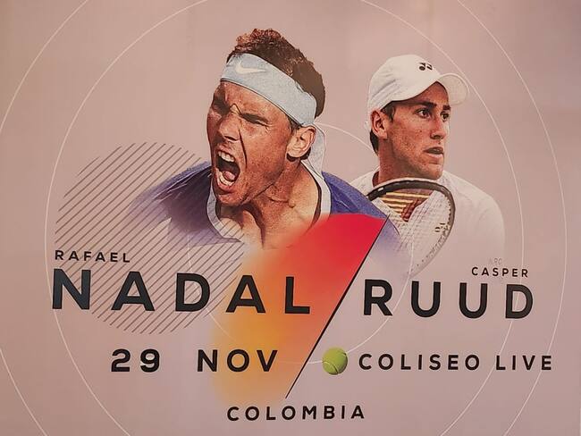 Definida la fecha para el partido de Rafael Nadal y Casper Ruud en Bogotá