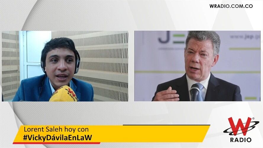 Saleh habla sobre Juan Manuel Santos. Foto: La WCon Vicky Dávila