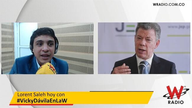 Saleh habla sobre Juan Manuel Santos. Foto: La WCon Vicky Dávila