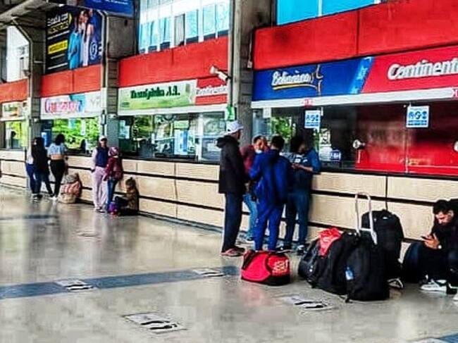 Se completa un mes sin que se pueda generar el transporte de pasajeros. Crédito: Terminal de Transportes de Popayán.