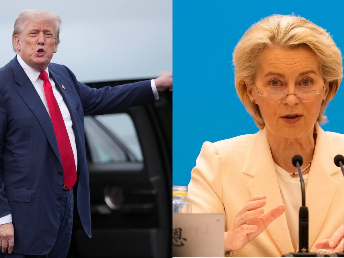 Trump llegó a Escocia en visita privada que incluirá reuniones con Von der Leyen