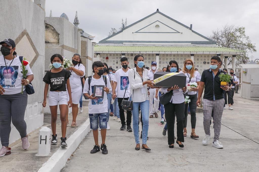 Entrega de restos de 'Maki'. Foto: Cortesía JEP