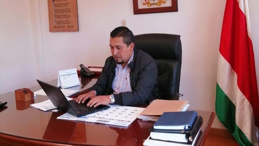El cuerpo del uniformado será sepultado en la tarde de este 13 de enero.. Foto: La W (Alcalde de Cómbita)
