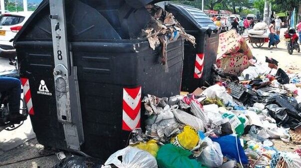 Es evidente la falta de recolección de basuras en la ciudad