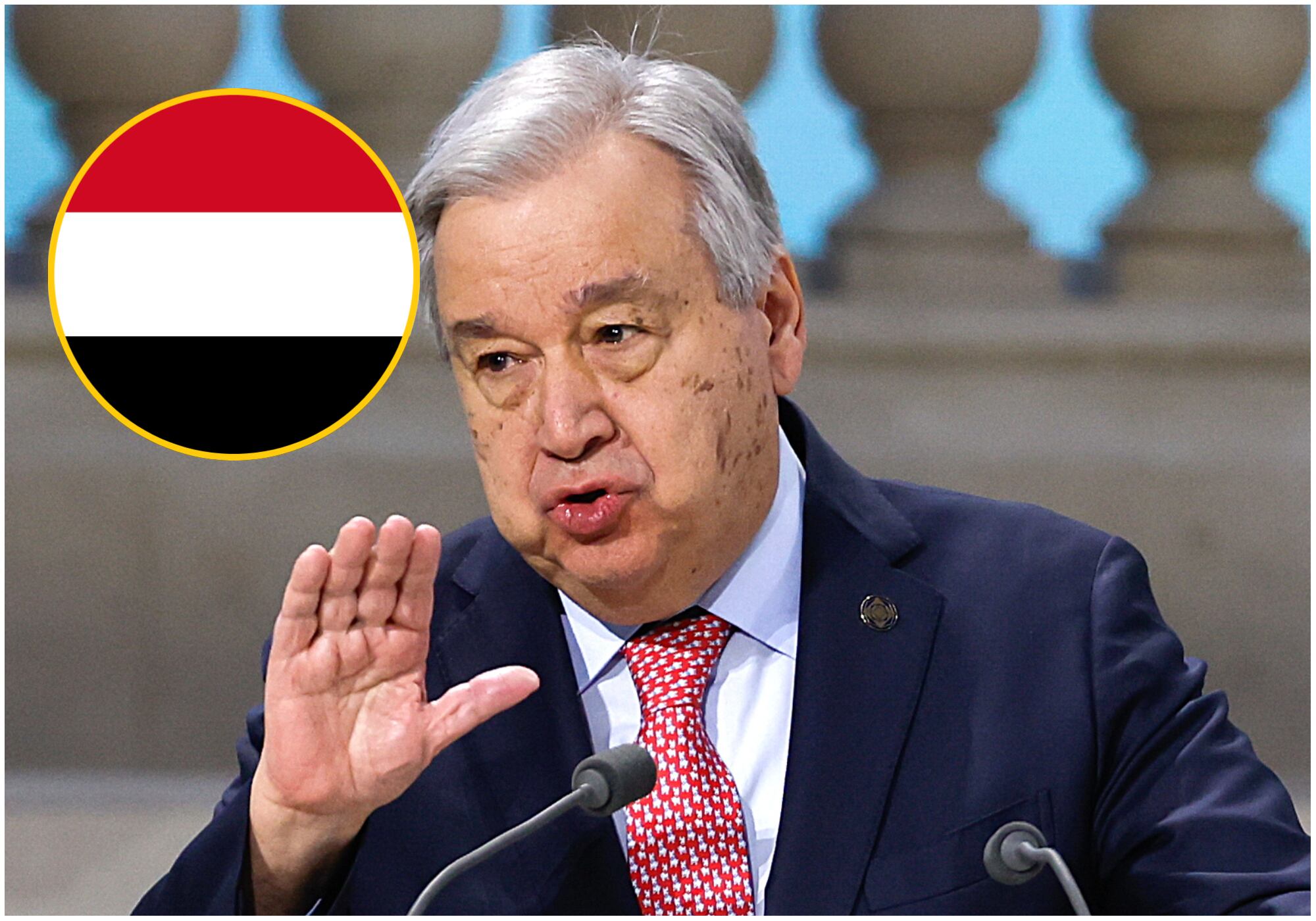 António Guterres condenó la “intolerable” detención de funcionarios de la ONU en Yemen. Foto: EFE.