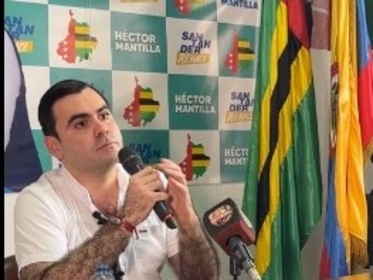 Hector Mantilla oficializa su precandidatura a la Gobernación de Santander