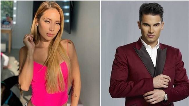 El cantante de música popular publicó una imagen en la que se le ve besando a la influenciadora.. Foto: Instagram