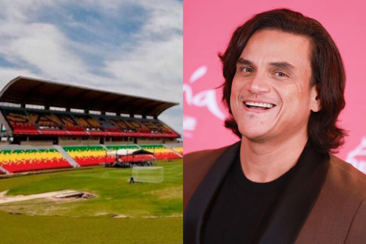 Collage estadio Alfonso López y Silvestre Dangond. Fotos: Conmebol y Getty Images.