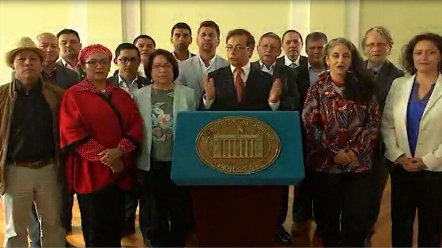 Réplica de la oposición al Presidente Duque. Foto: