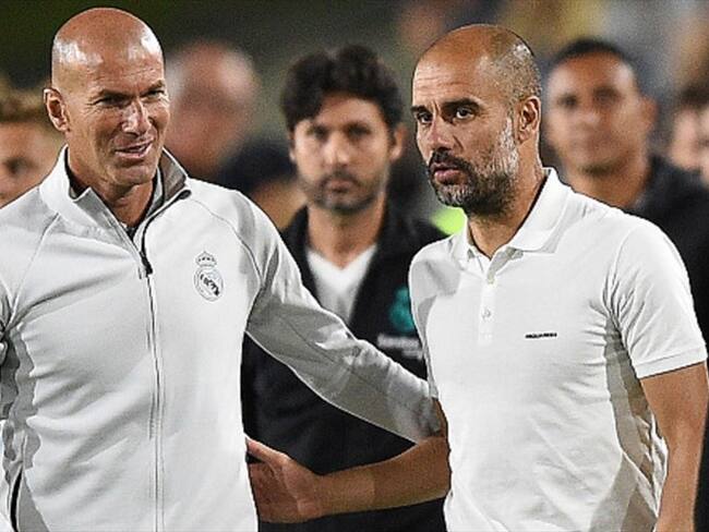 Según Zidane, Guardiola es el mejor entrenador del mundo. Foto: Getty Images