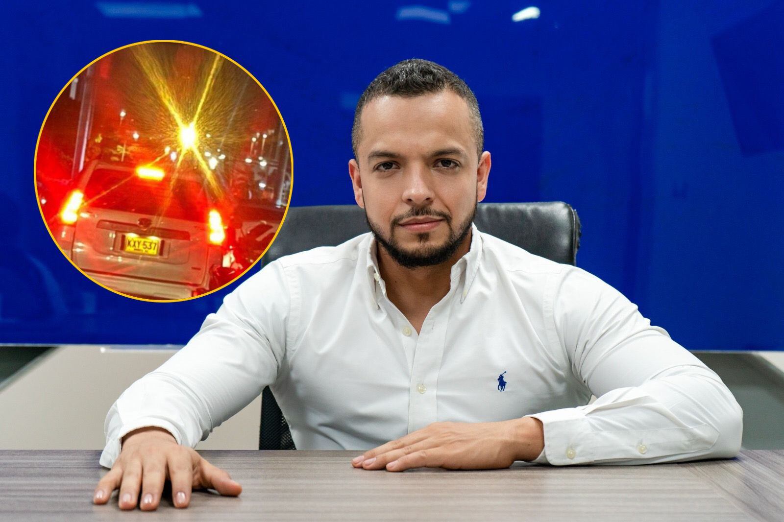 Denuncian que concejal Andrés Escobar usó camioneta de la UNP sin escoltas y para actividades personales. Foto: Concejo de Cali.