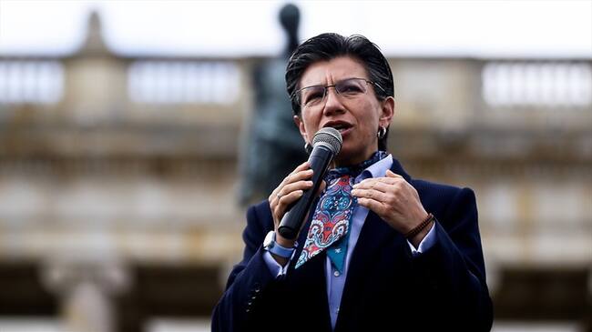 La alcaldesa Claudia López reiteró la importancia de acatar las medidas de protección individual que han emitido las autoridades de salud en el mundo. Foto: Colprensa