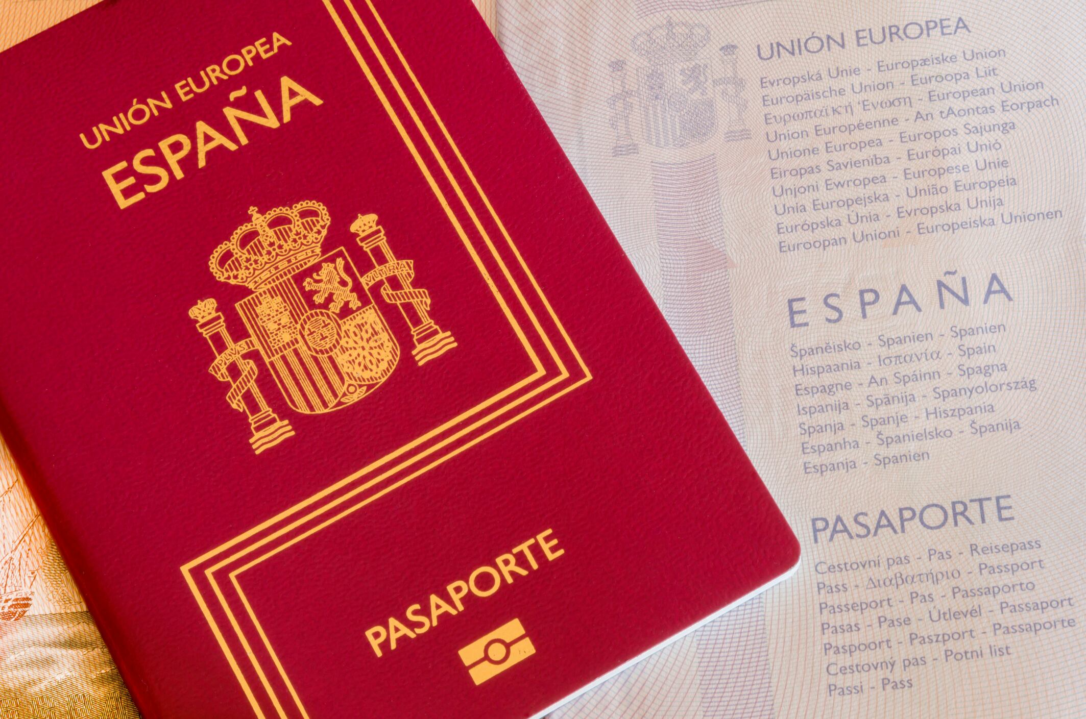 Pasaporte de un ciudadano español (Getty Images)