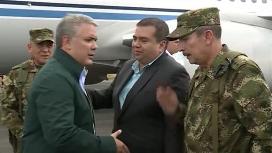 Presidente Duque realiza consejo de seguridad en Popayán. Foto: Presidencia.