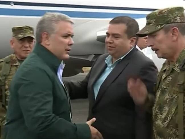 Presidente Duque realiza consejo de seguridad en Popayán. Foto: Presidencia.