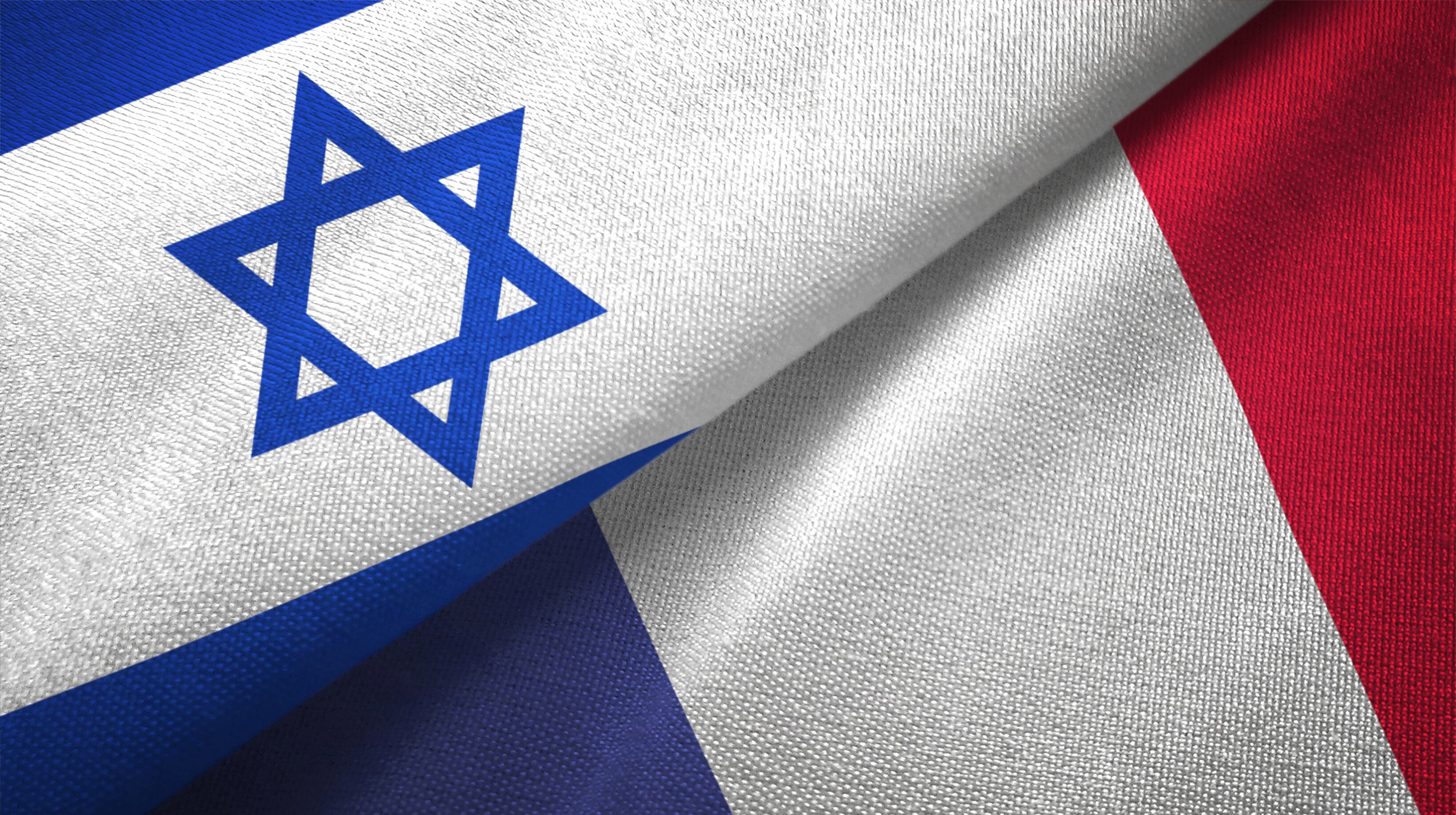 Bandera Francia e Israel. I Foto: Getty Images.