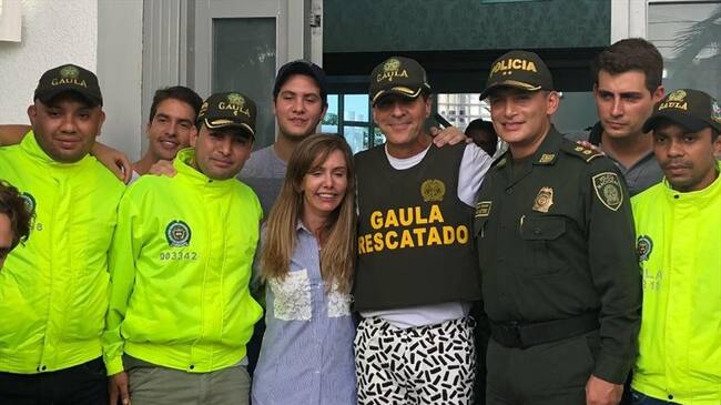 Para el Gaula sí hubo un secuestro, dentro del caso de la desaparición por un día del empresario Fito Acosta. Foto: Policía Nacional