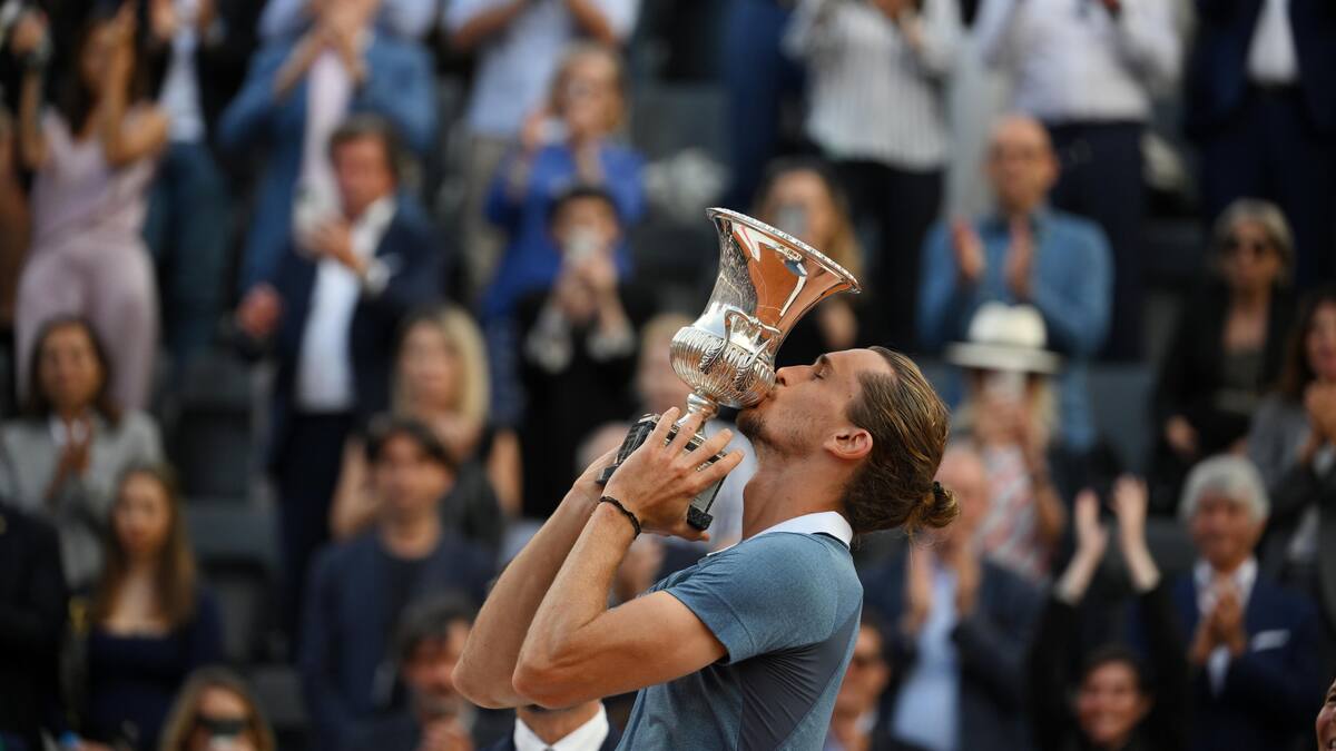 Zverev venció al chileno Jarry y se quedó con su segundo título del Masters 1000 de Roma
