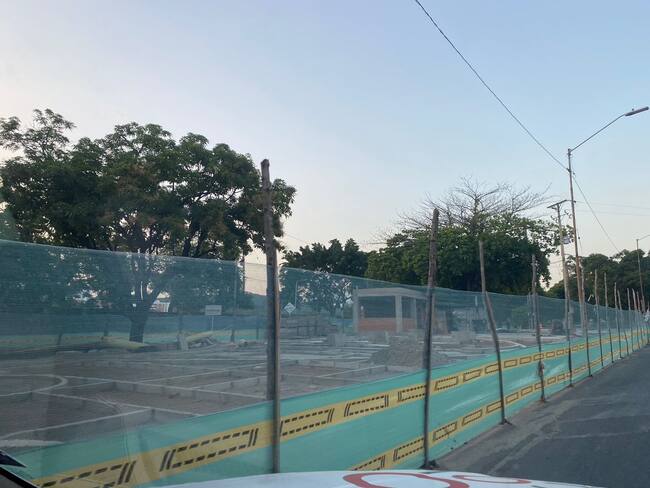 Obras inconclusas en el Malecón de Cúcuta.