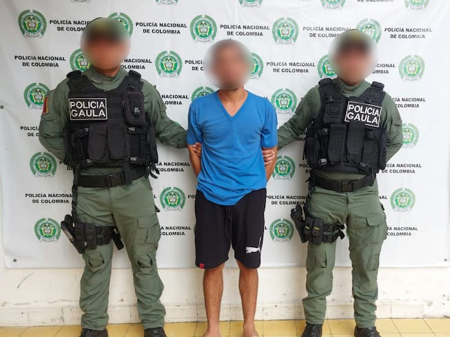 Capturan a alias ‘Chucho’, estaría vinculado en 24 homicidios registrados en Sincelejo. Foto: Policía de Córdoba.