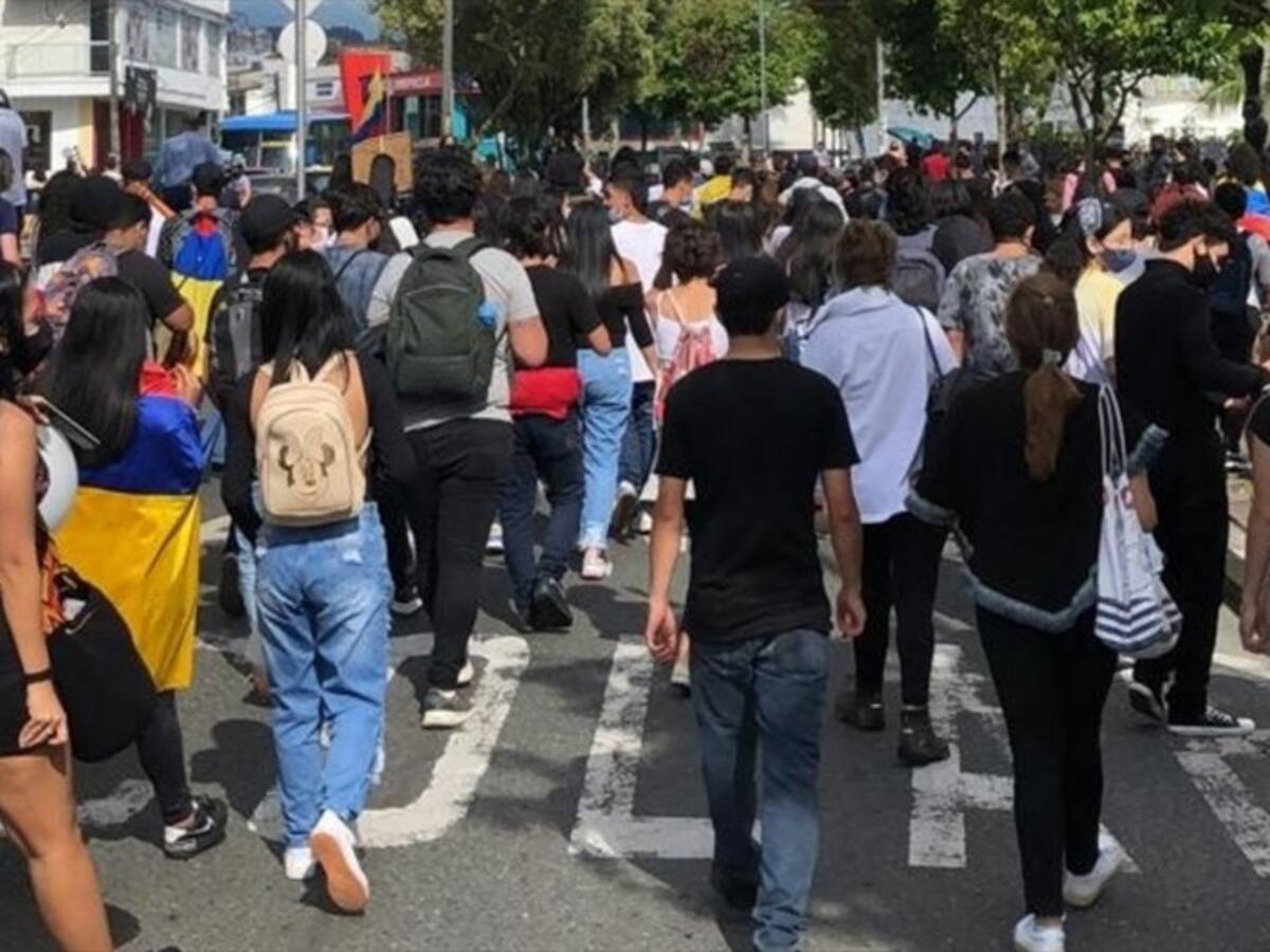 Autoridades de Manizales reportan un lesionado en riña en medio de una protesta