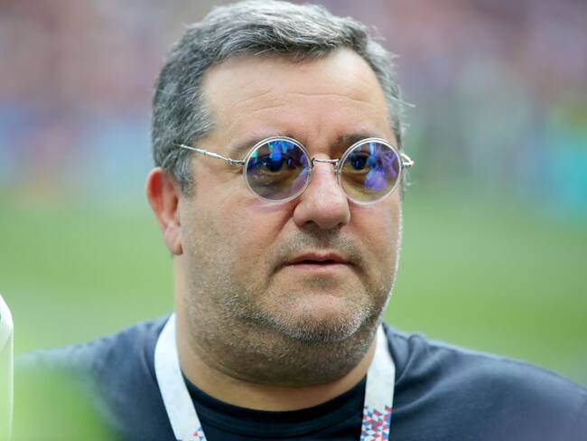 El representante deportivo Mino Raiola murió a los 54 años. Foto: Getty Images.