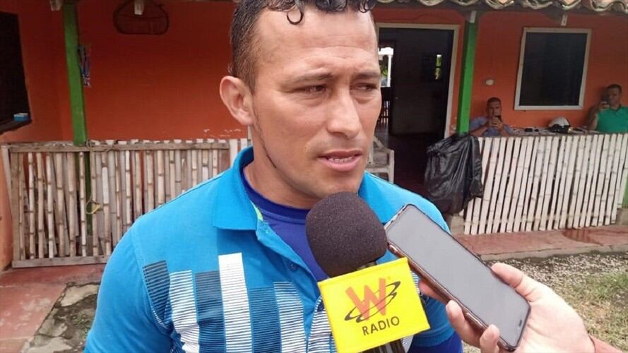 Juan Carlos Bermúdez, vocero minero . Foto: Óscar Ramírez.