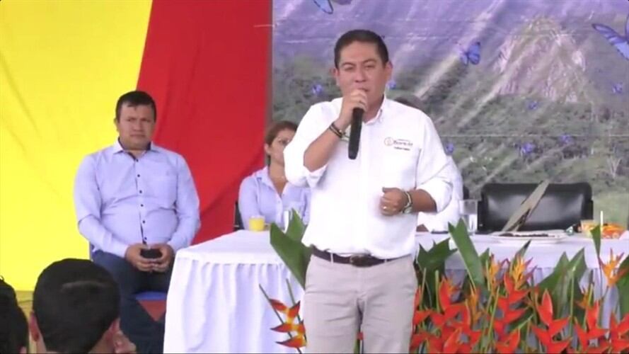 Gobernador de Boyacá, Carlos Andrés Amaya. Foto: Foto: captura pantalla