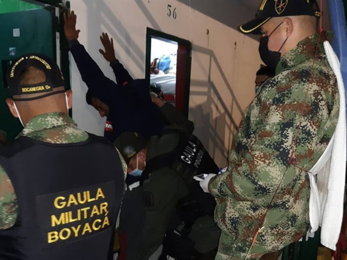 Realizan allanamientos en cárcel de Cómbita por secuestros extorsivos en Cauca