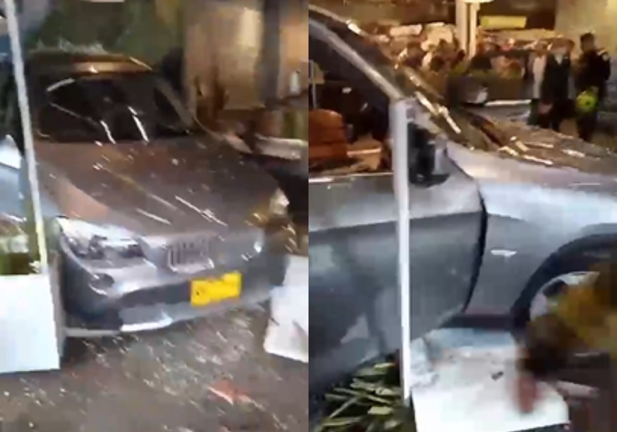 Accidente en Bogotá. Foto: captura de video.