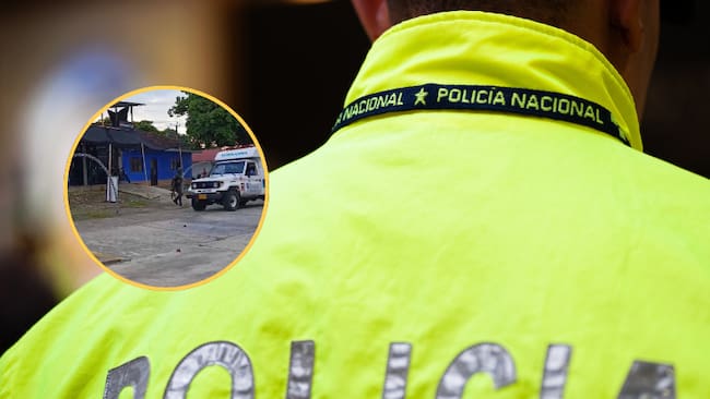 El uniformado lesionado fue evacuado para recibir atención médica y se encuentra fuera de peligro. Crédito: Suministrada.