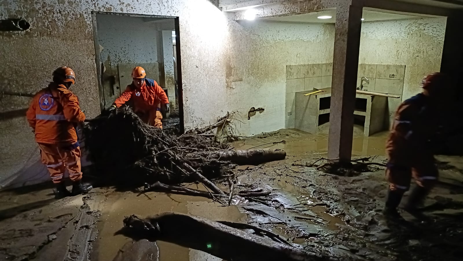 Avalancha en zona de la laguna de La Cocha, en Nariño. Foto: Defensoría Civil