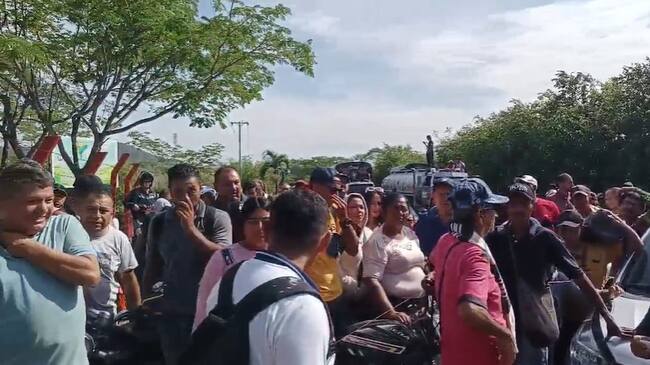 Protesta por falta de agua en zona rural de Cúcuta. / Foto: Cortesía comunidad.