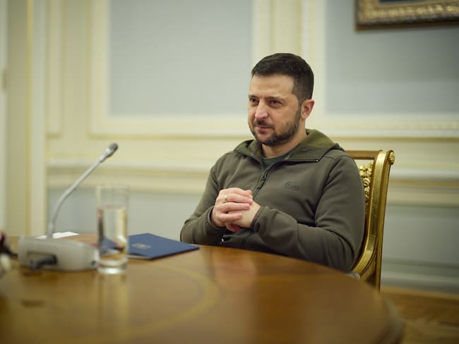 Volodymyr Zelensky. (Photo by Ukrainian Presidency via Getty Images)