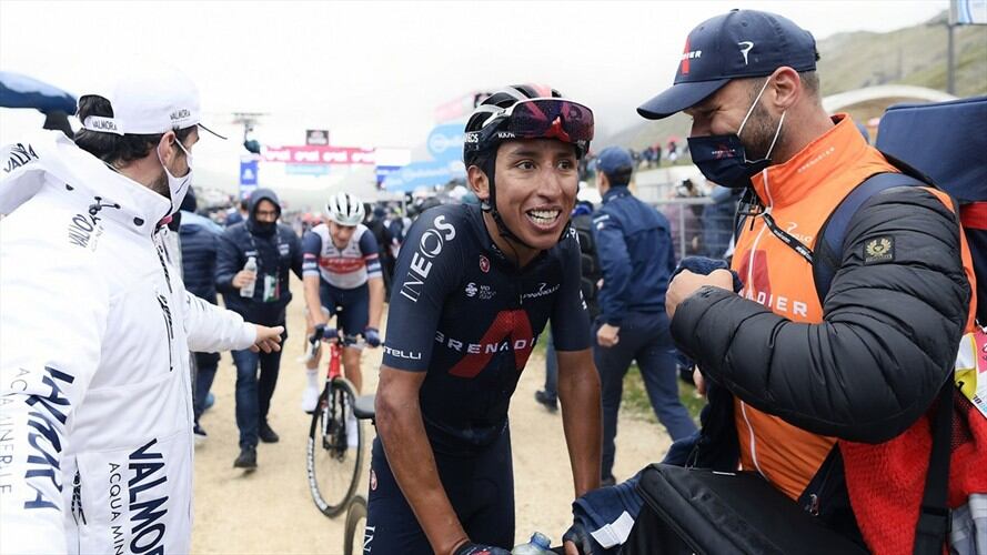 Ciclista colombiano Egan Bernal ganó la novena etapa del Giro de Italia 2021. Foto: Fabio Ferrari - Pool/Getty Images