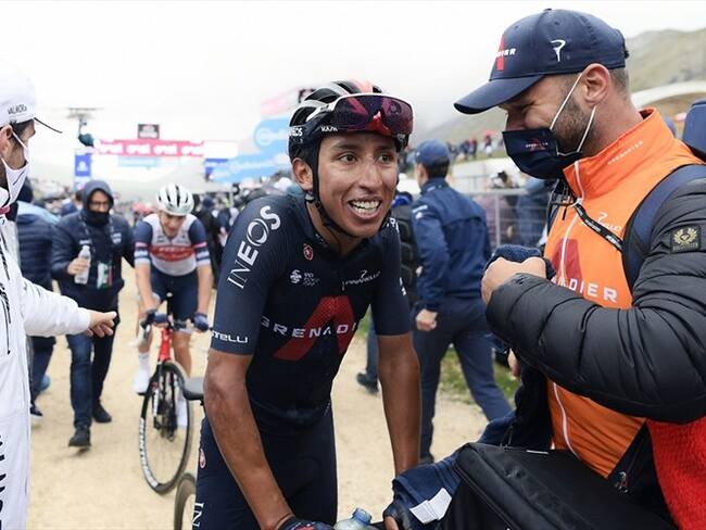 Ciclista colombiano Egan Bernal ganó la novena etapa del Giro de Italia 2021. Foto: Fabio Ferrari - Pool/Getty Images
