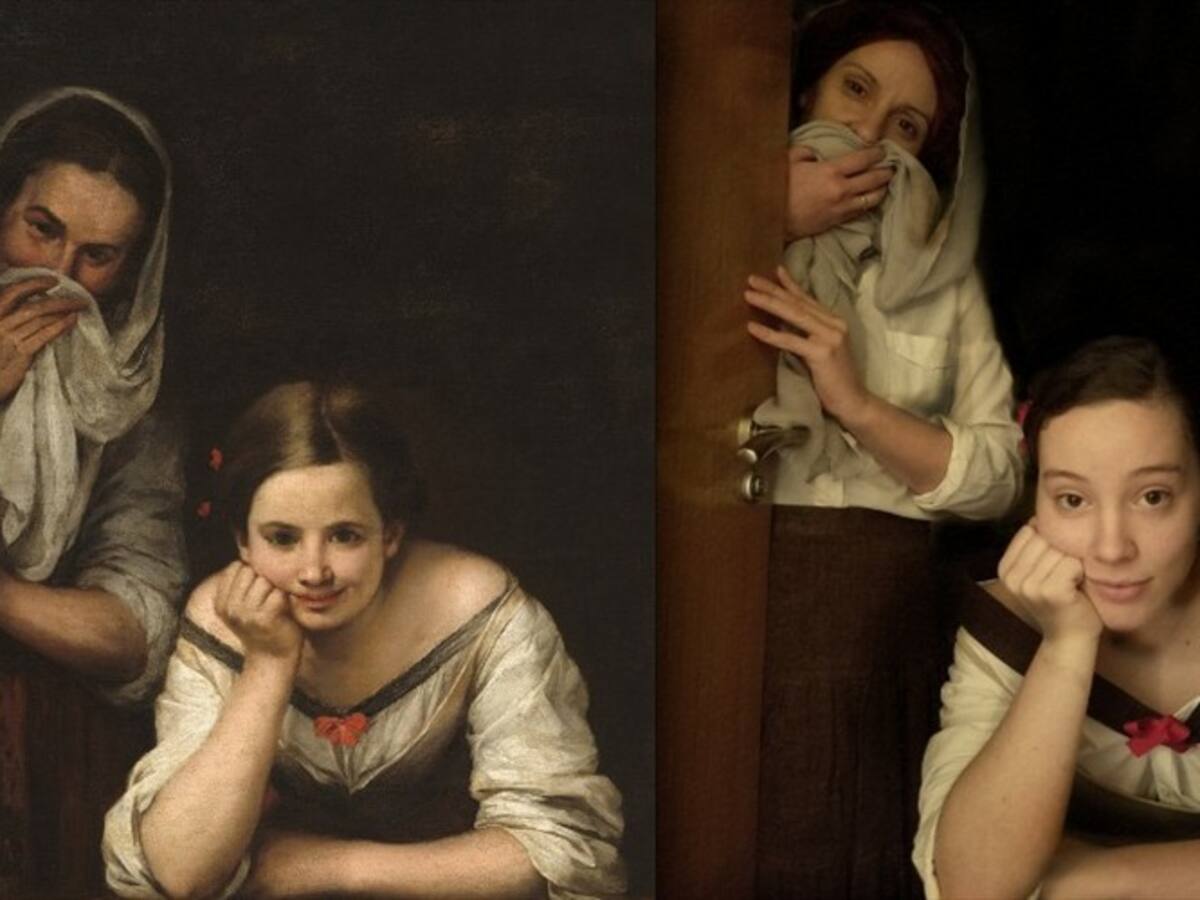 El reto de recrear una obra de arte durante la cuarentena