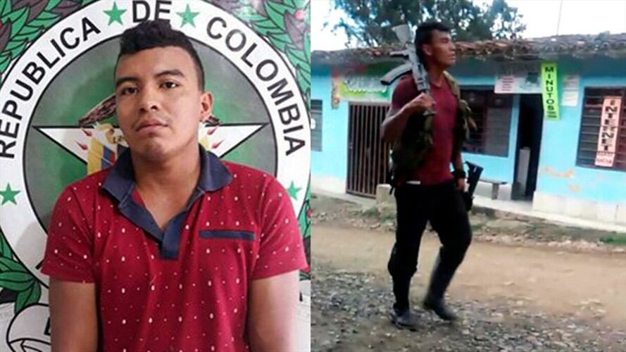 Jhony Alejandro Ibarra Giraldo, alias Crespo, era un temido disidente de las Farc señalado de participar en la emboscada en la que tres uniformados fueron asesinados en Miranda. Foto: Policía Nacional