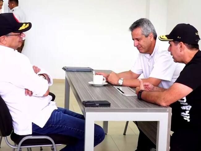 Presidente Petro se reunió con Alejandro Char durante su visita a Barranquilla. Foto: Suministrada.