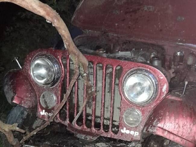 Accidente de tránsito en el norte de Caldas. Foto: Suministrada.