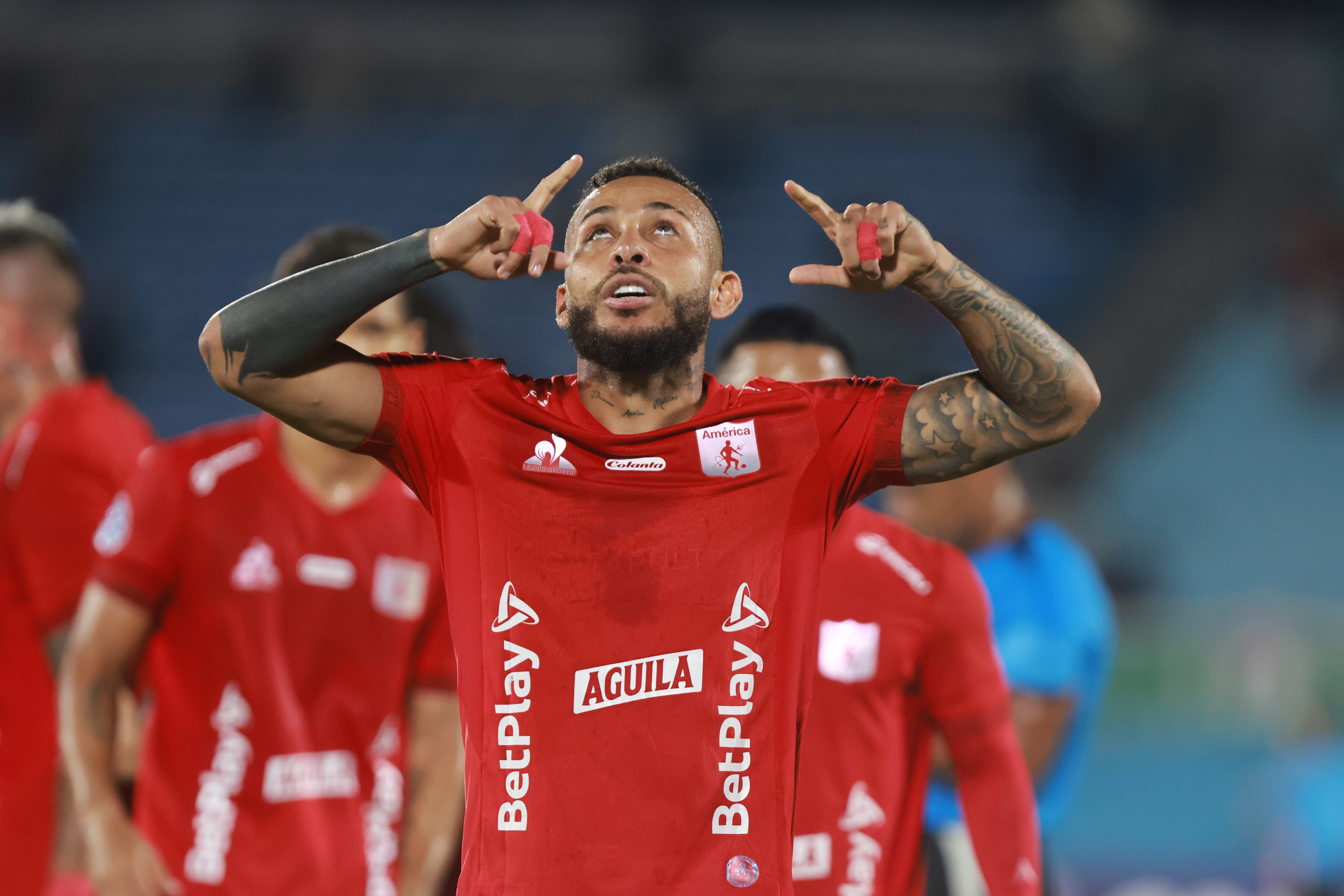 Duván Vergara, jugador de América de Cali. Foto: EFE/ Gastón Britos