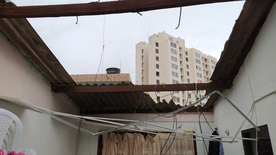 Las lluvias de este fin de semana en Cartagena generaron emergencias en varios sectores. Foto: Cortesía