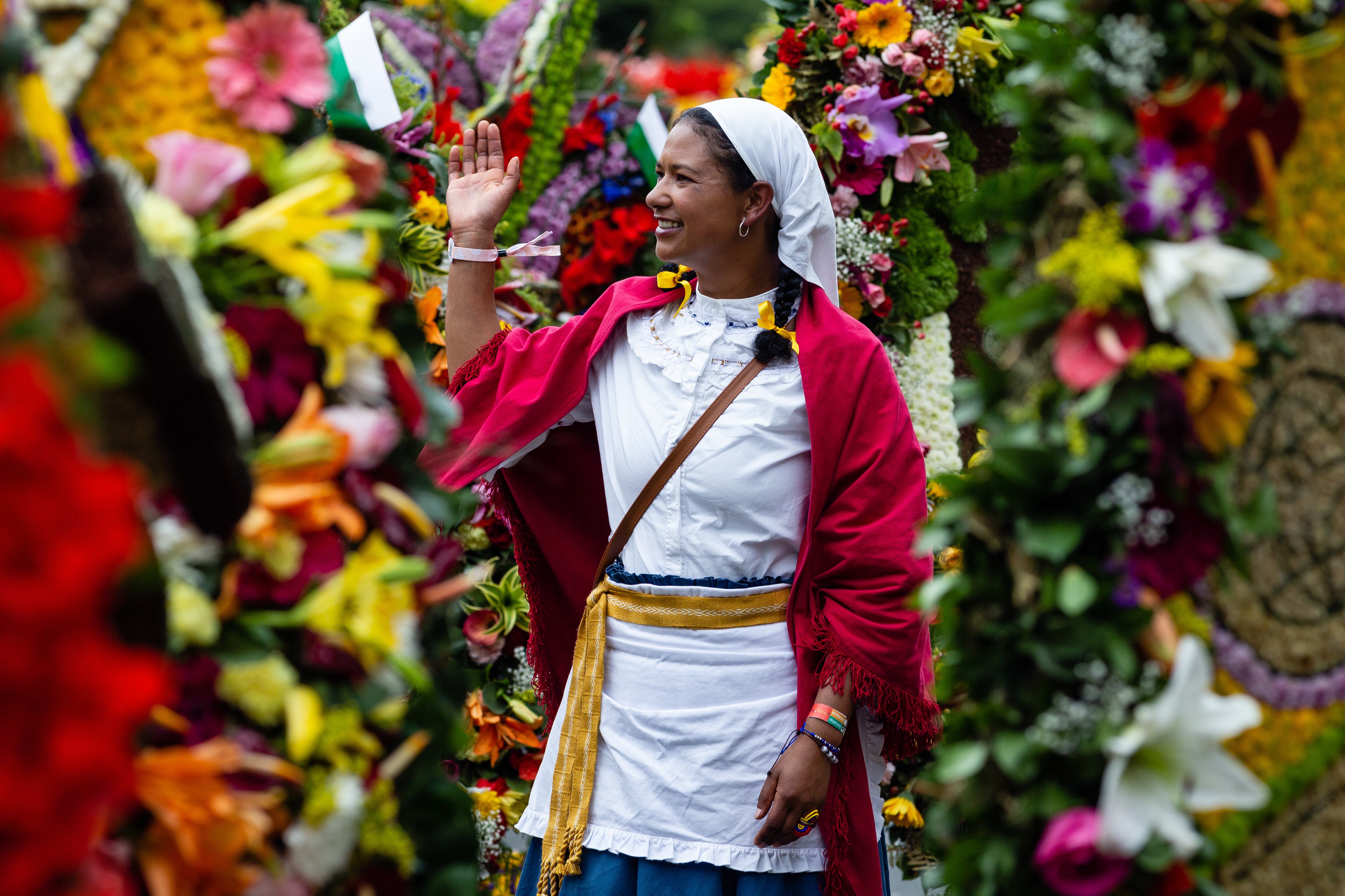 Feria de las Flores de Medellín, muestra artística de la cultura local (Foto vía Getty Images)