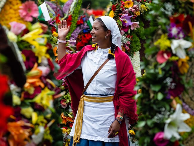 Feria de las Flores de Medellín, muestra artística de la cultura local (Foto vía Getty Images)