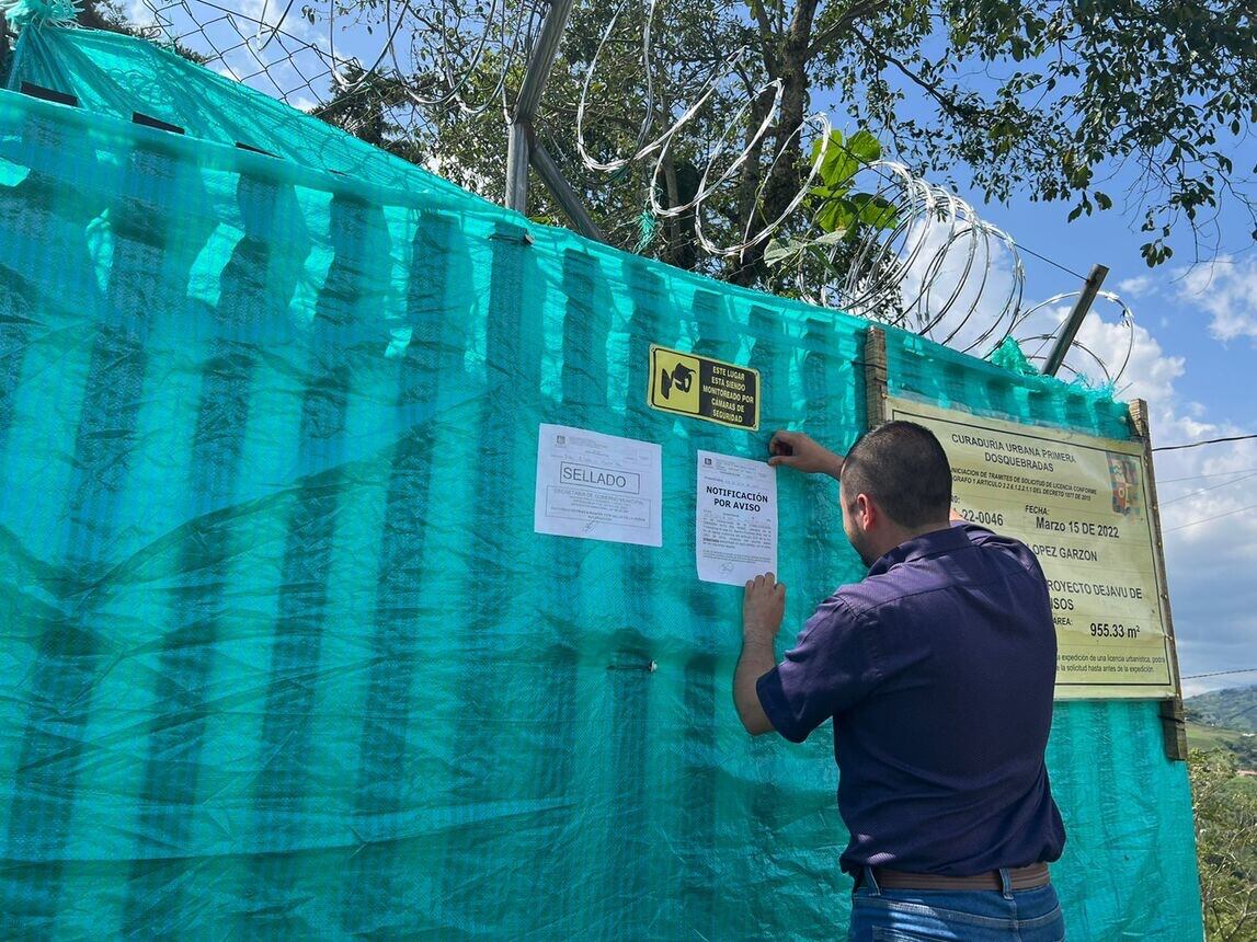 Construcciones irregulares en zonas rurales de Dosquebradas / Foto: Alcaldía de Dosquebradas