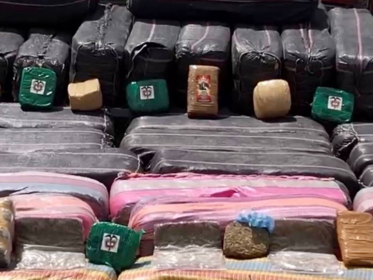 5 toneladas de marihuana de las disidencias fueron incautadas en el norte del Cauca