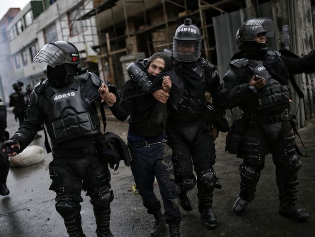 Juez ordena a la Policía en Bogotá entregar información relacionada con el paro nacional. Foto: Colprensa.