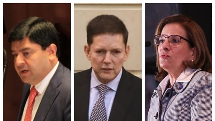 Juan Carlos Cortés, Wilson Ruíz y Margarita Cabello. Foto: Colprensa